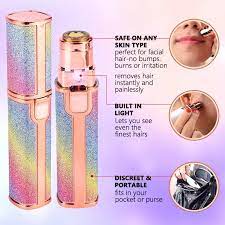2-in-1 Rechargeable Electric Eyebrow Trimmer & Facial Hair Remover – Painless, Precision Epilator & Shaver with LED Light for Face, Lips, Nose, Chin, Arms, Legs, Armpits & Bikini Area – Portable & Flawless Hair Removal Tool for Women